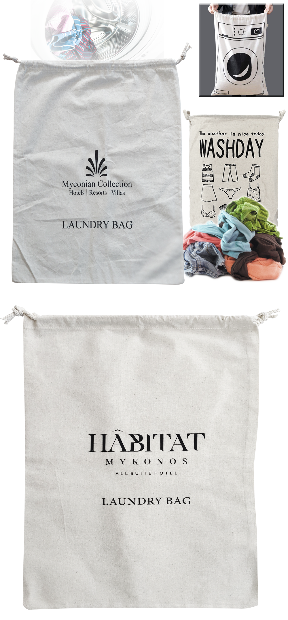 Υφασμάτινοι σάκοι απλύτων - Laundry Bags